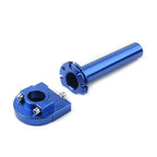 7/8" Turn Twist Throttle Handle Bar Throttle Tube Blue for Motorcycle