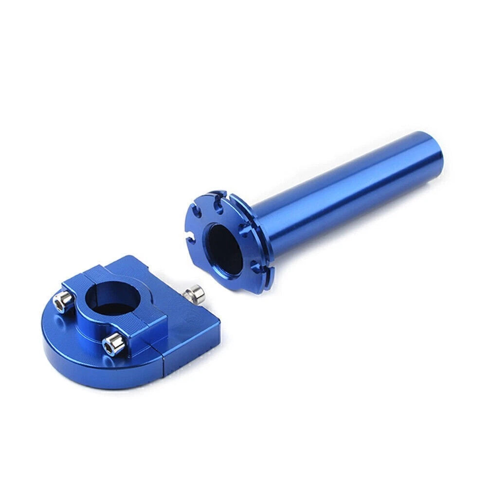 7/8" Turn Twist Throttle Handle Bar Throttle Tube Blue for Motorcycle