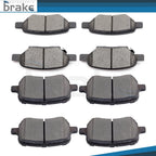 Set of 4 Low Dust Ceramic Brake Pads for Chevrolet Cobalt SS (2005–2007)