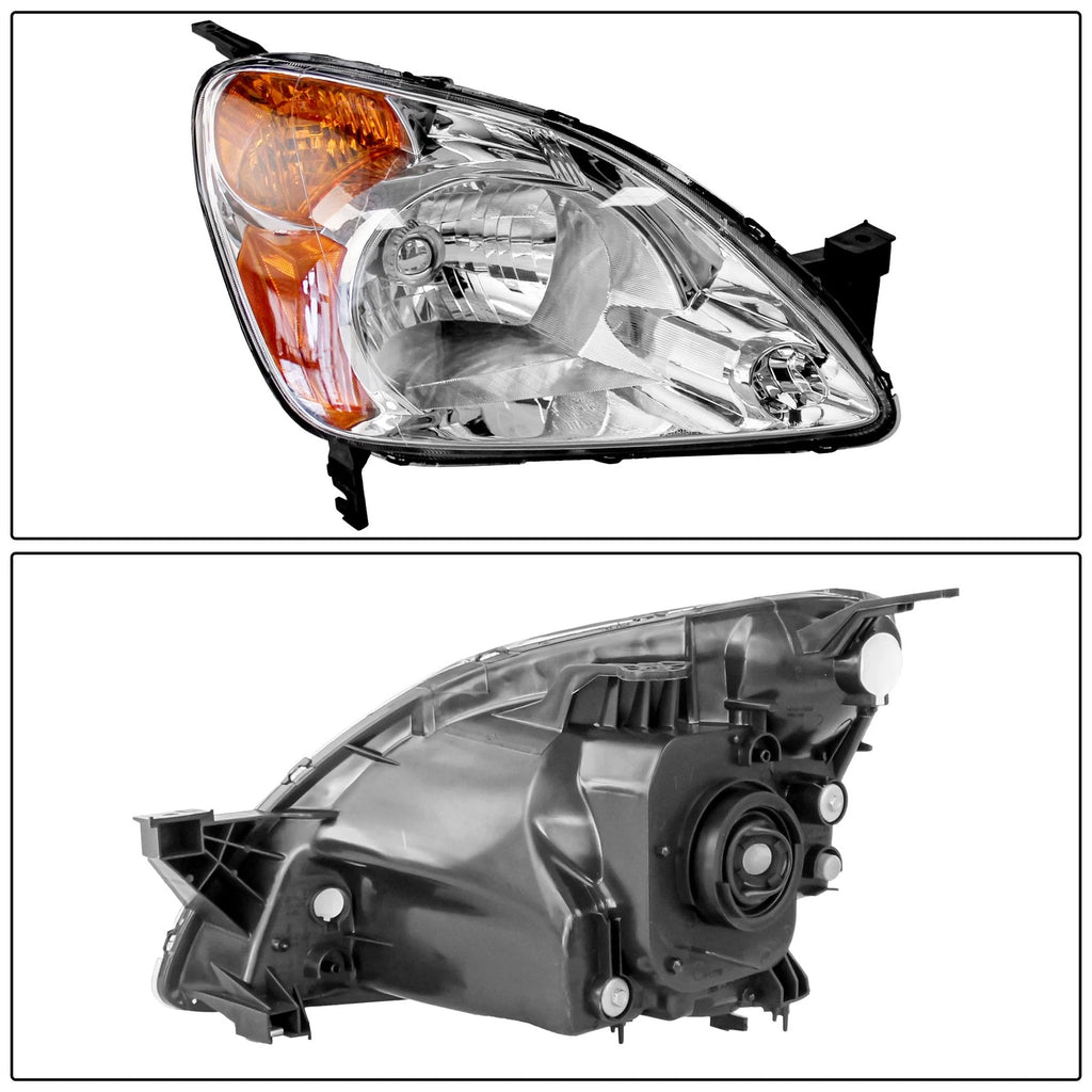 Pair Halogen Headlights for Honda CR-V (2002-2004)
