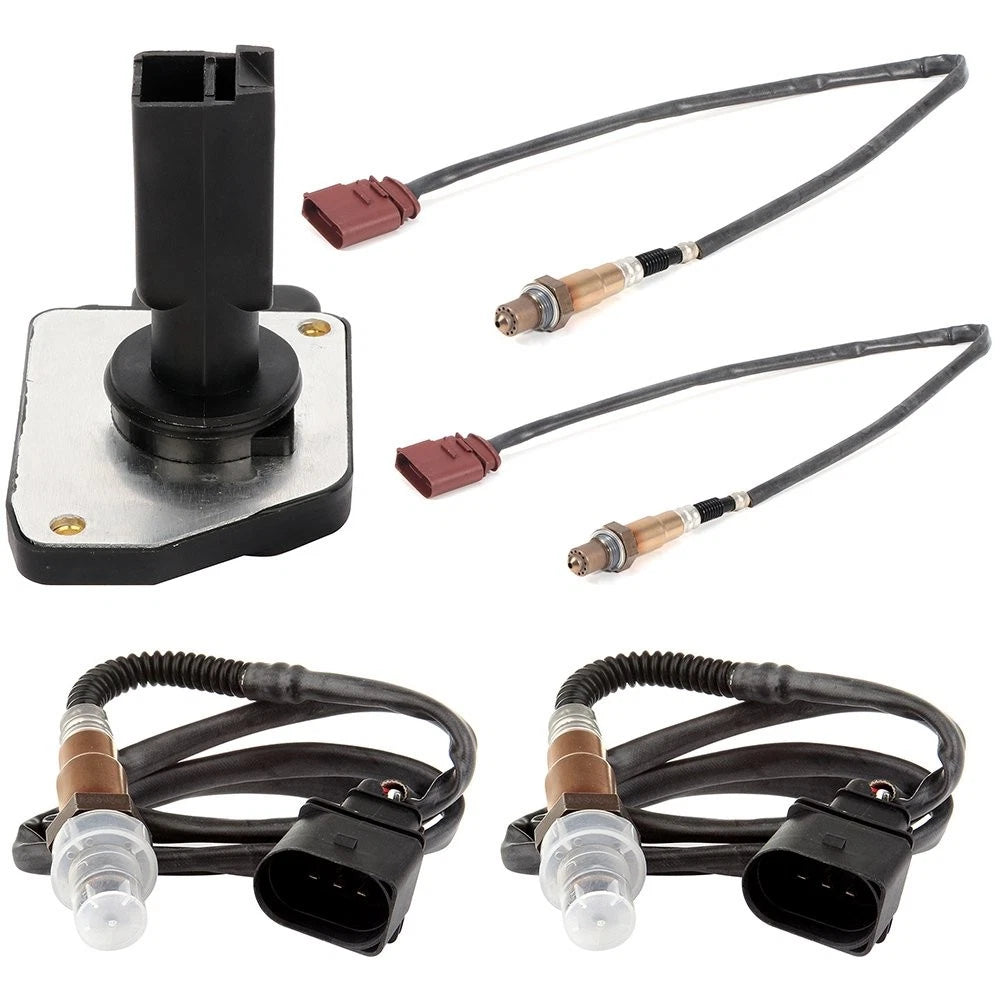 Mass Airflow Sensor & 4x Oxygen O2 Sensors for Audi A4 (2005)