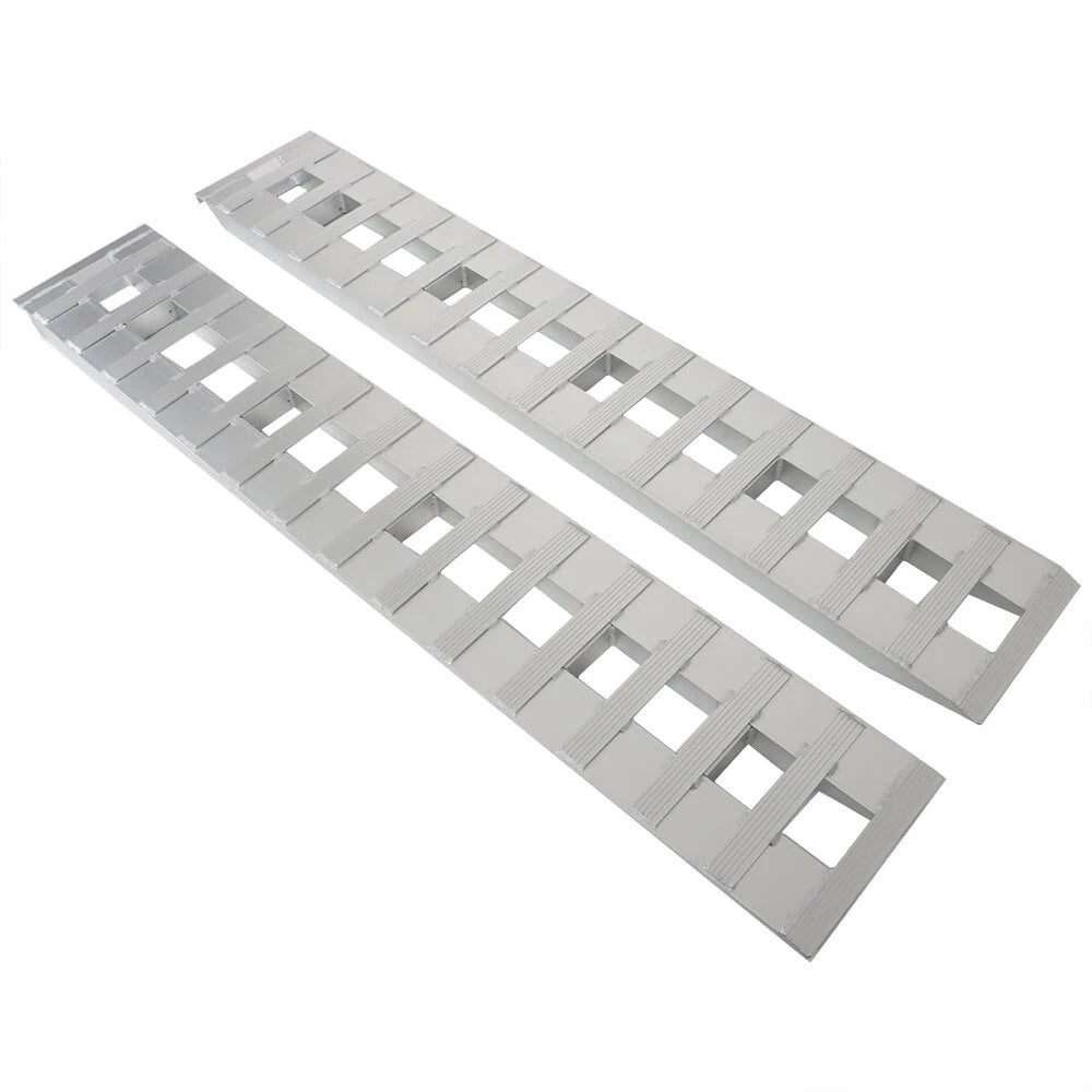Set of 2 Aluminum Ramps for Car Trailer Truck (84"x14", 6000 lbs)