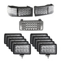 Complete LED Flood Beam Light Kit for Case IH STX Tractors (Pkg. of 13)
