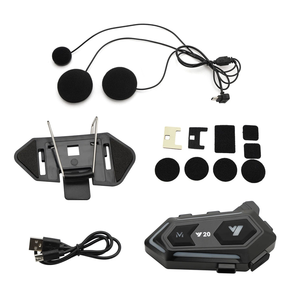 Bluetooth Earphone Headset for Motorcycle Universal Y20