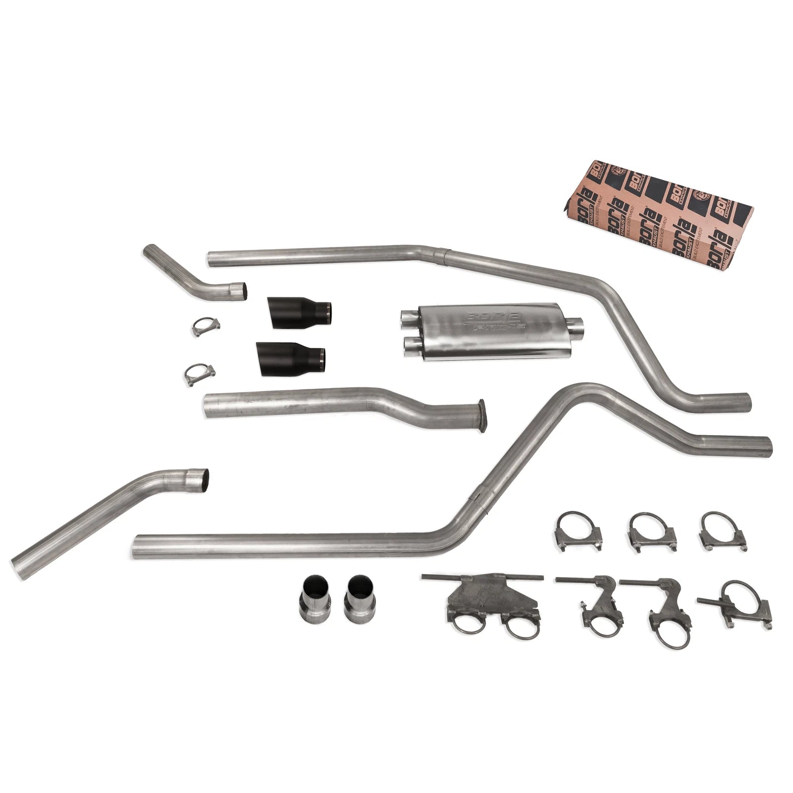 3" Dual Exhaust Kit for Dodge Ram 1500 (2019–2025) Borla Pro SS DBW T Corner E