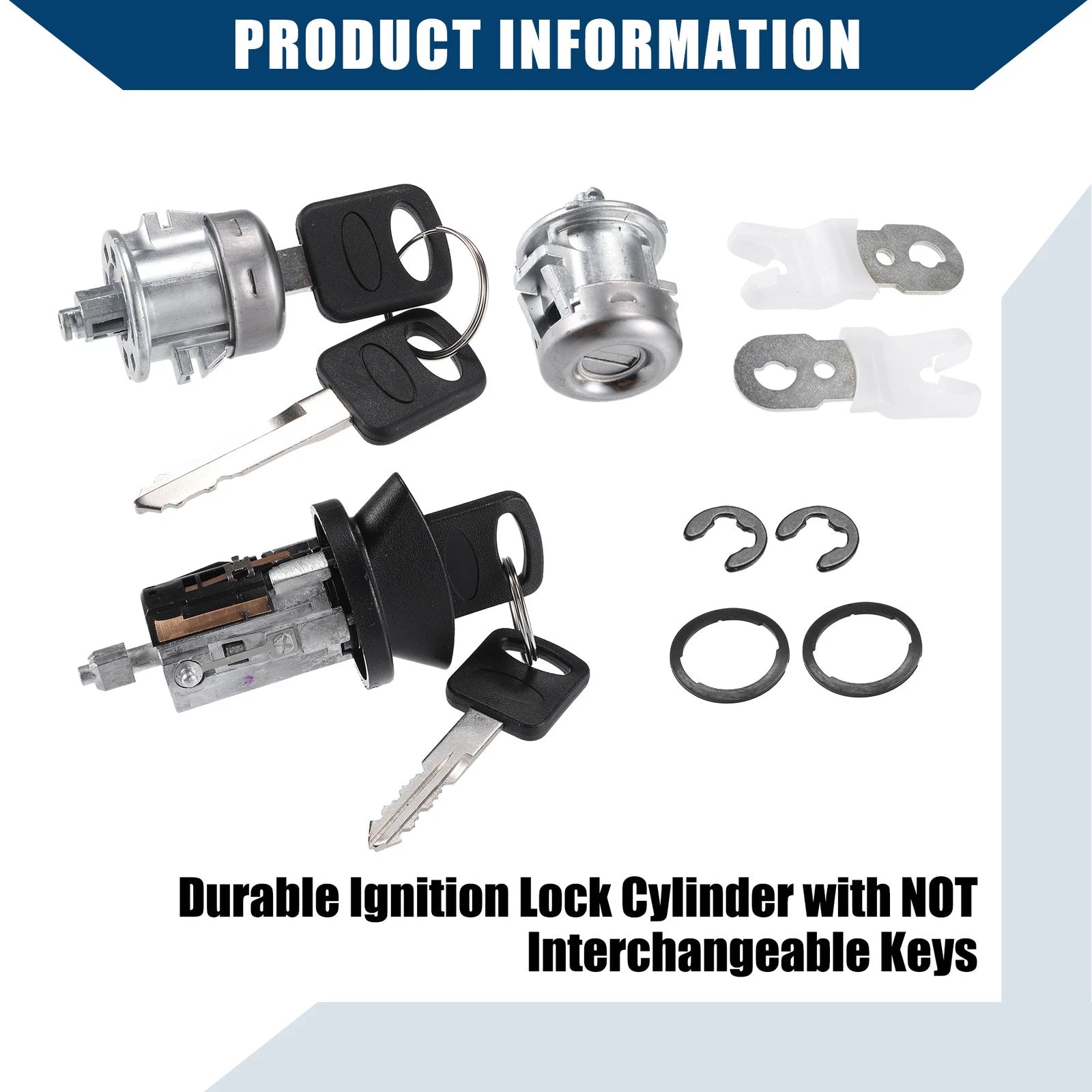Door Handle Lock Cylinder Ignition Switch for Ford F150 F250 (2004–2008)