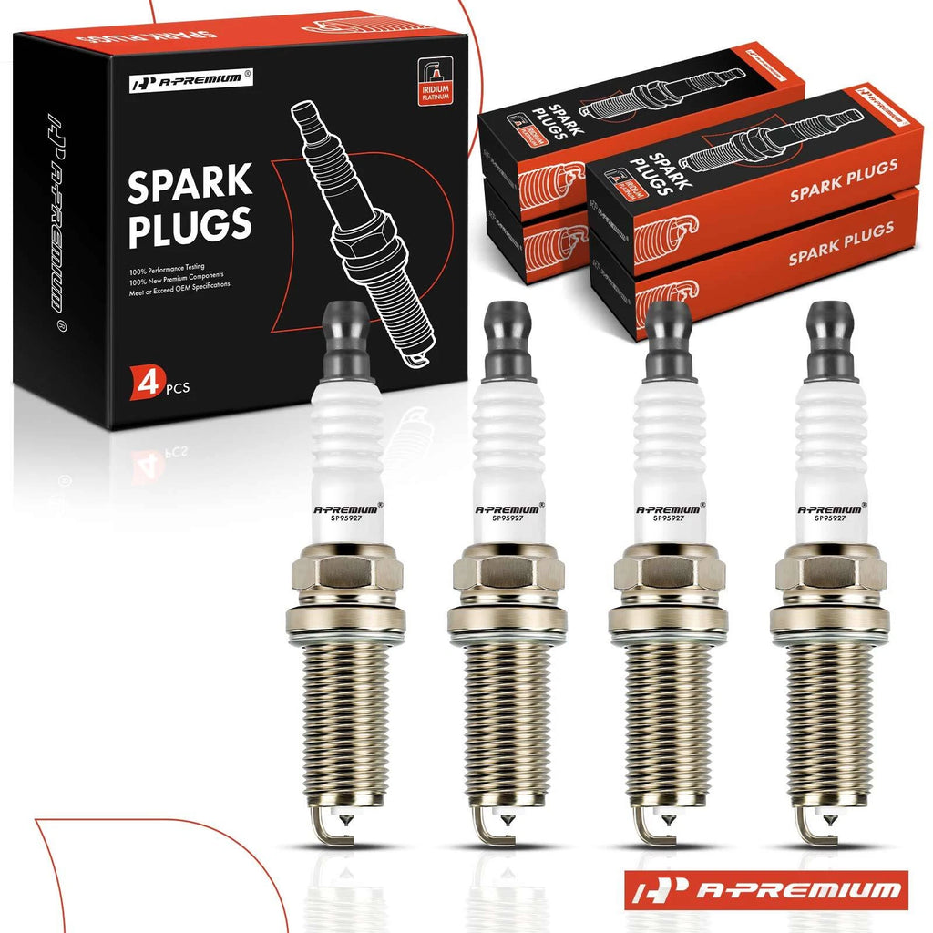 Set of 4 Iridium Platinum Spark Plugs for Ford Explorer, Escape (2020–2021)