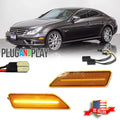 Amber LED Side Marker Lights for Mercedes Benz CLS-Class (2006–2011)