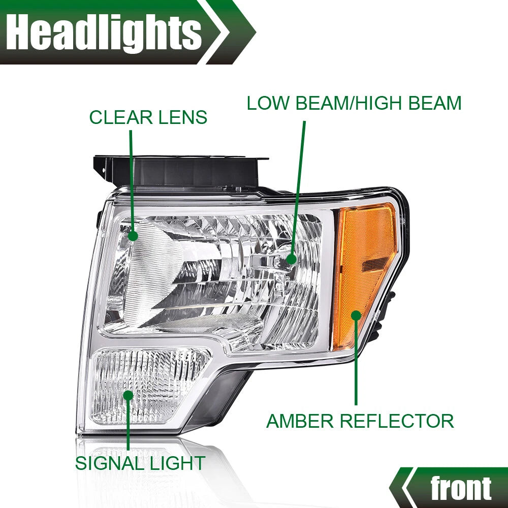 Headlights for Ford F-150 (2009–2014)