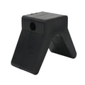 2 Inch Mounting Width V Bow Stop for Boat Trailer (Black Rubber)