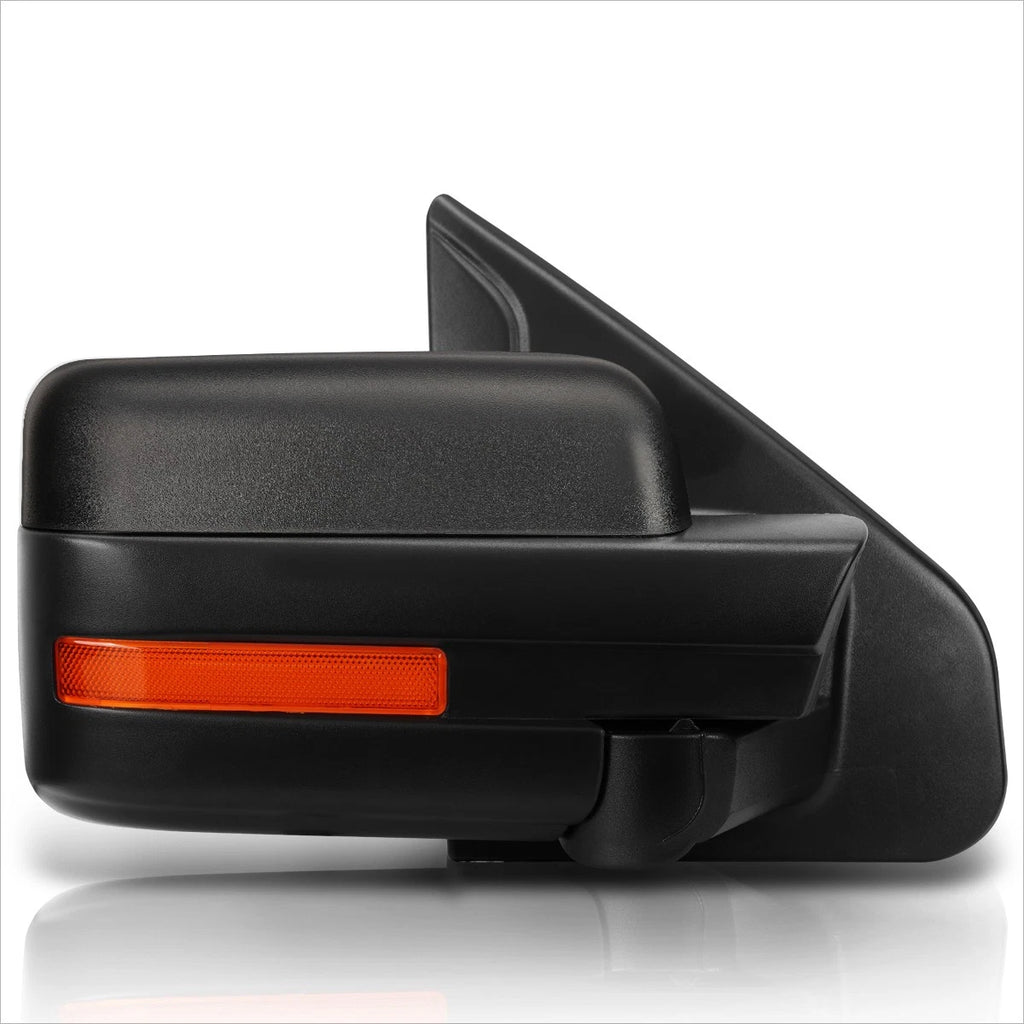 Powered Heated Right Side View Mirror for Ford F150 (2004–2014) - LED Signal Lamp Black