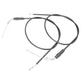 Black Steel Throttle Cables for Harley Sportster XL1200 XL883 (2004-2023)