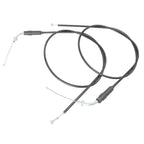 Black Steel Throttle Cables for Harley Sportster XL1200 XL883 (2004-2023)