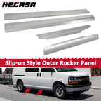 Set of 2 Rocker Panels for Chevy Express GMC Savana Van (1996–2014)