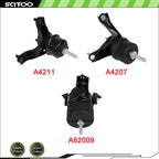 3X Engine Motor & Trans Mount for Toyota Camry 2.4L (2007–2011)