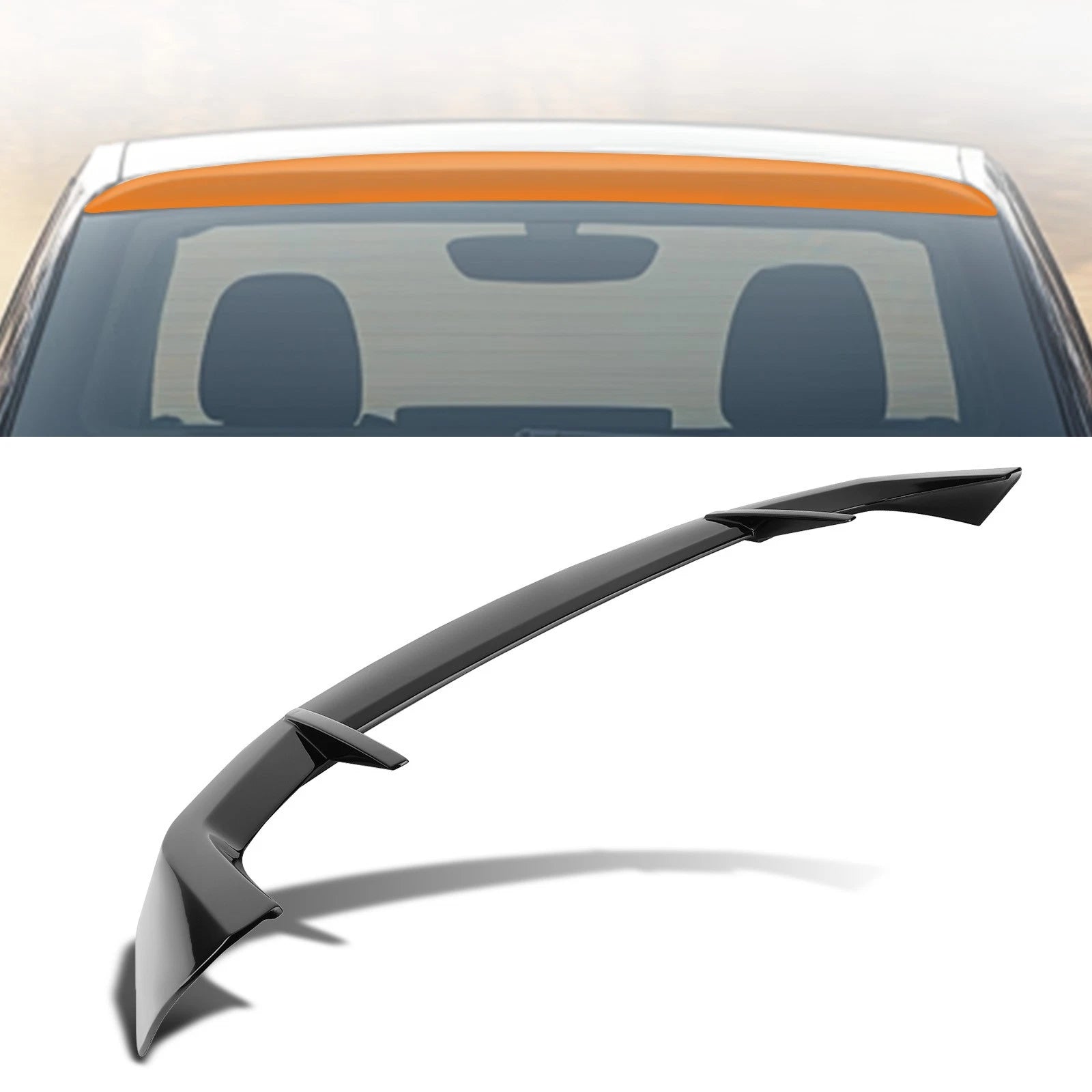 Gloss Black Rear Roof Spoiler for BMW X3 (2018–2024)