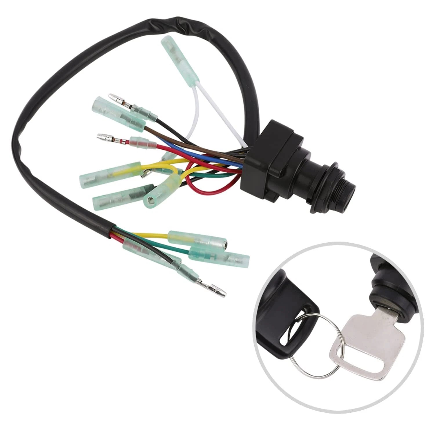 Yamaha Outboard Key Switch Assembly for Outboard Engine (703-82510-43, 703-82510-44)