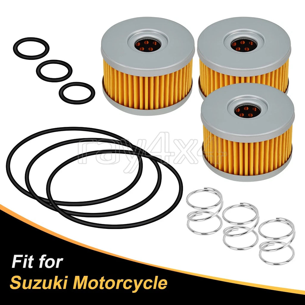 Set of 3 Oil Filters for Suzuki DR650SE SP500 LS650 (1990–2009) 16510-37450