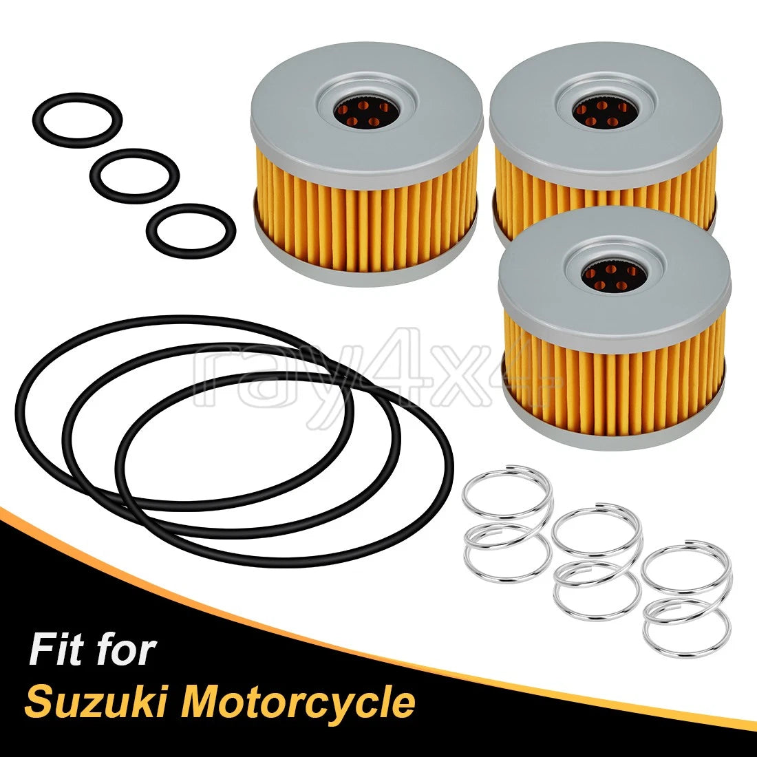 Set of 3 Oil Filters for Suzuki DR650SE SP500 LS650 (1990–2009) 16510-37450