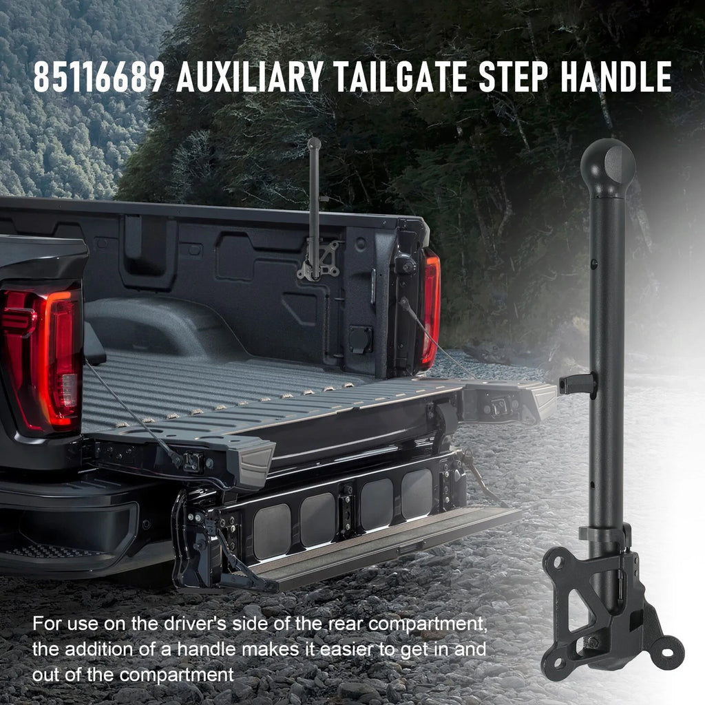 Auxiliary Tailgate Step Handle for Silverado Sierra 1500 2500 (2019-2025)
