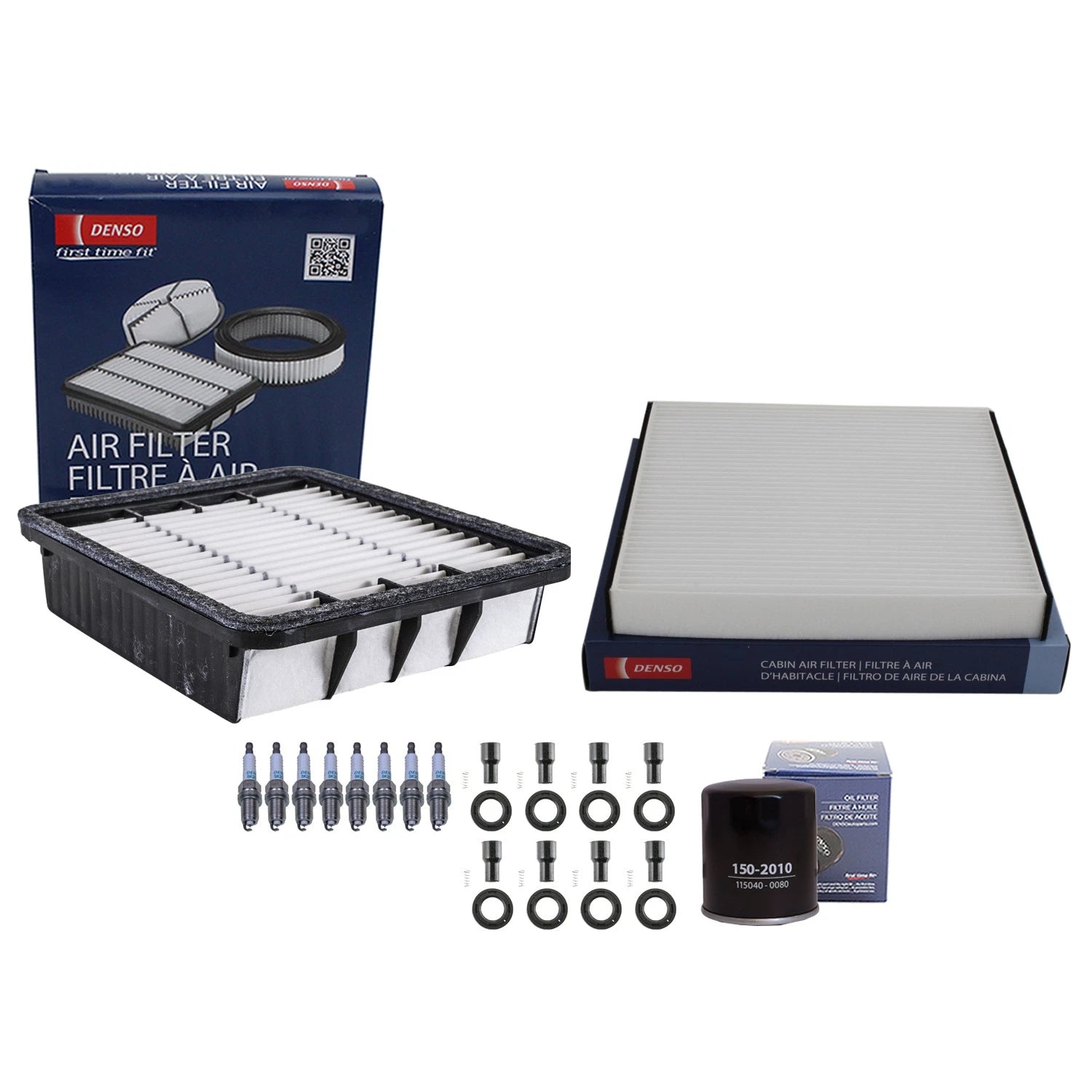 Denso Tune Up Kit 8 Spark Plugs & Boots for Lexus LS430 (2001–2006)