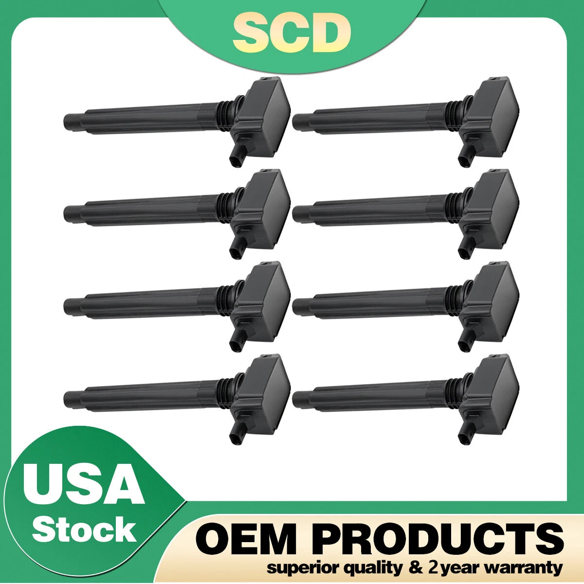 8PCS Ignition Coils for Chrysler Jeep Cherokee Dodge Ram 2.4L L4 (2007–2018) UF754