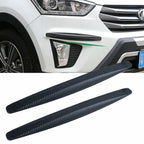 Carbon Fiber Pattern Front Rear Bumper Corner Protection Lip Guards (2) for 2014-2020