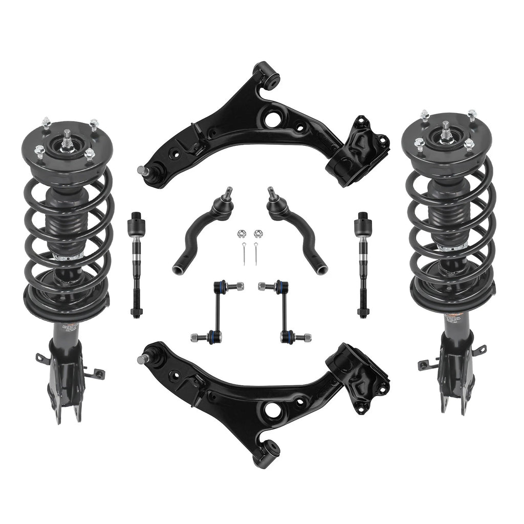 Front Struts w/ Coil Spring Control Arms Kit for Lincoln MKX (2007–2015)