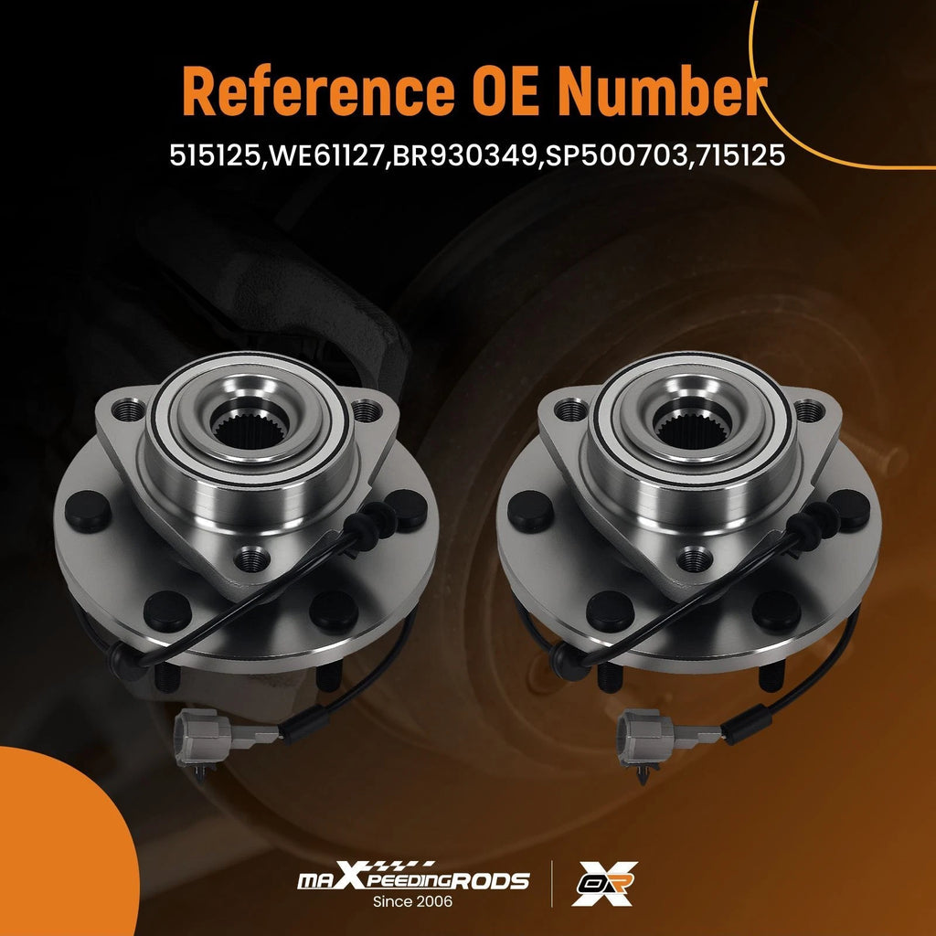Front Wheel Hub & Bearing Pair for Infiniti QX56 Titan (2008–2012)
