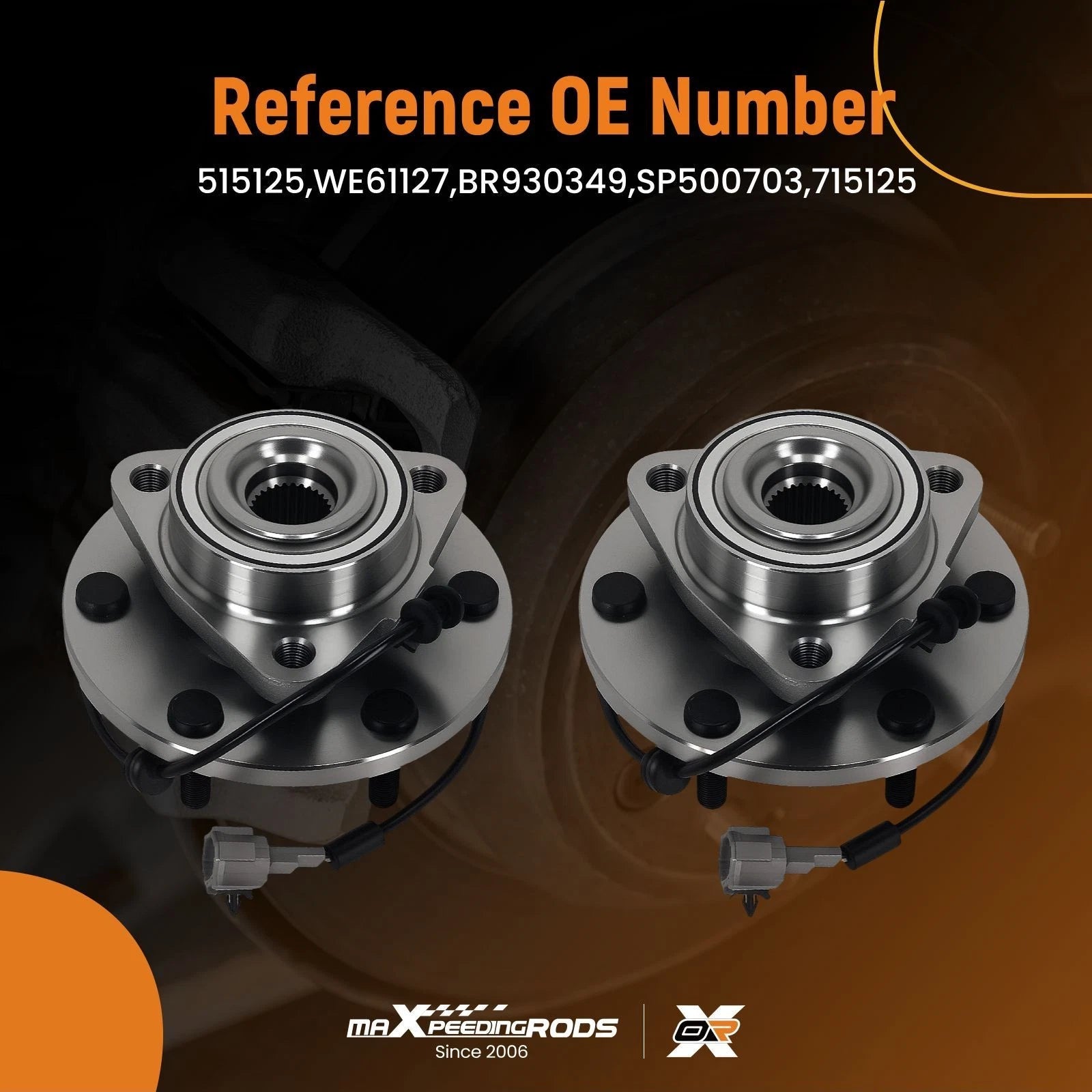 Front Wheel Hub & Bearing Pair for Infiniti QX56 Titan (2008–2012)