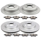 Front Rear Brake Rotors + Ceramic Pads for Mini Cooper (2002–2006)