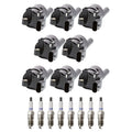 Set of 8 Denso Ignition Coils & Platinum Spark Plugs for Camaro Corvette