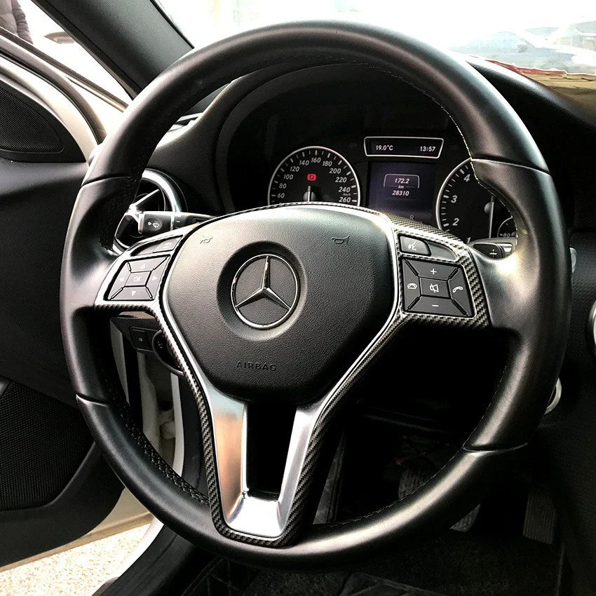 Adhesive Steering Wheel Trim Cover for Mercedes C/E/CLA (2012–2014)