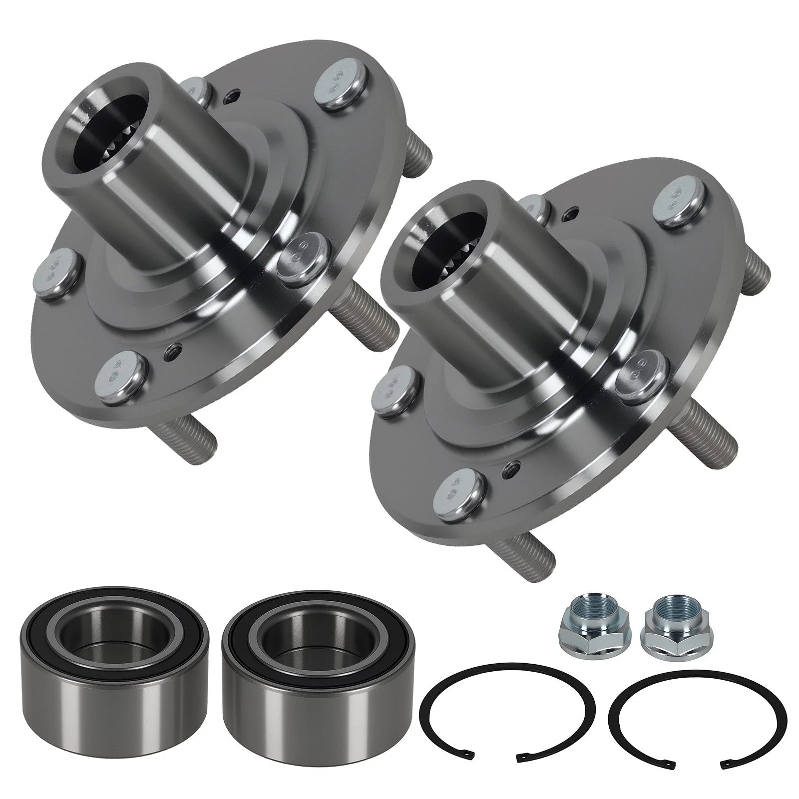 Set of 2 Wheel Hub Bearing Assemblies for Honda Civic (2006–2015) ILX (2013–2018)