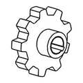 Elevator Chain Sprocket for Case IH 1640 1660 1680 2166 2188 2388 (1980–2023) 1317192C1