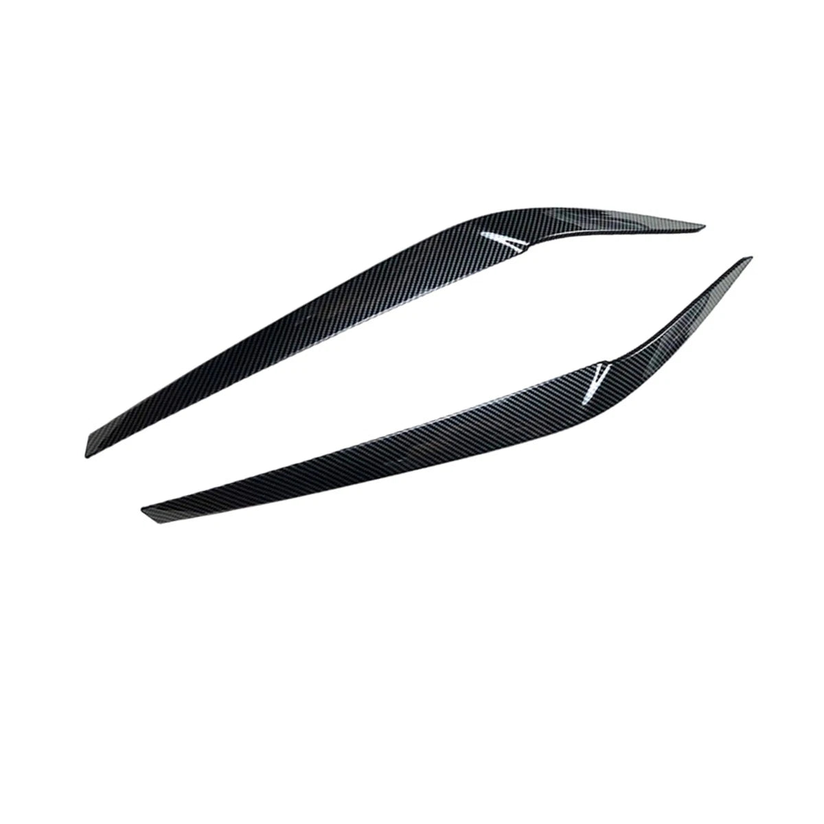 Carbon Look Headlight Eyelid Eyebrow Trims for BMW 5 Series G30 G31 (2017–2021)
