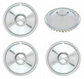 Chrome Bullet Hubcaps Set of 4 for Cadillac Sombrero Style (16 in) (OEM)