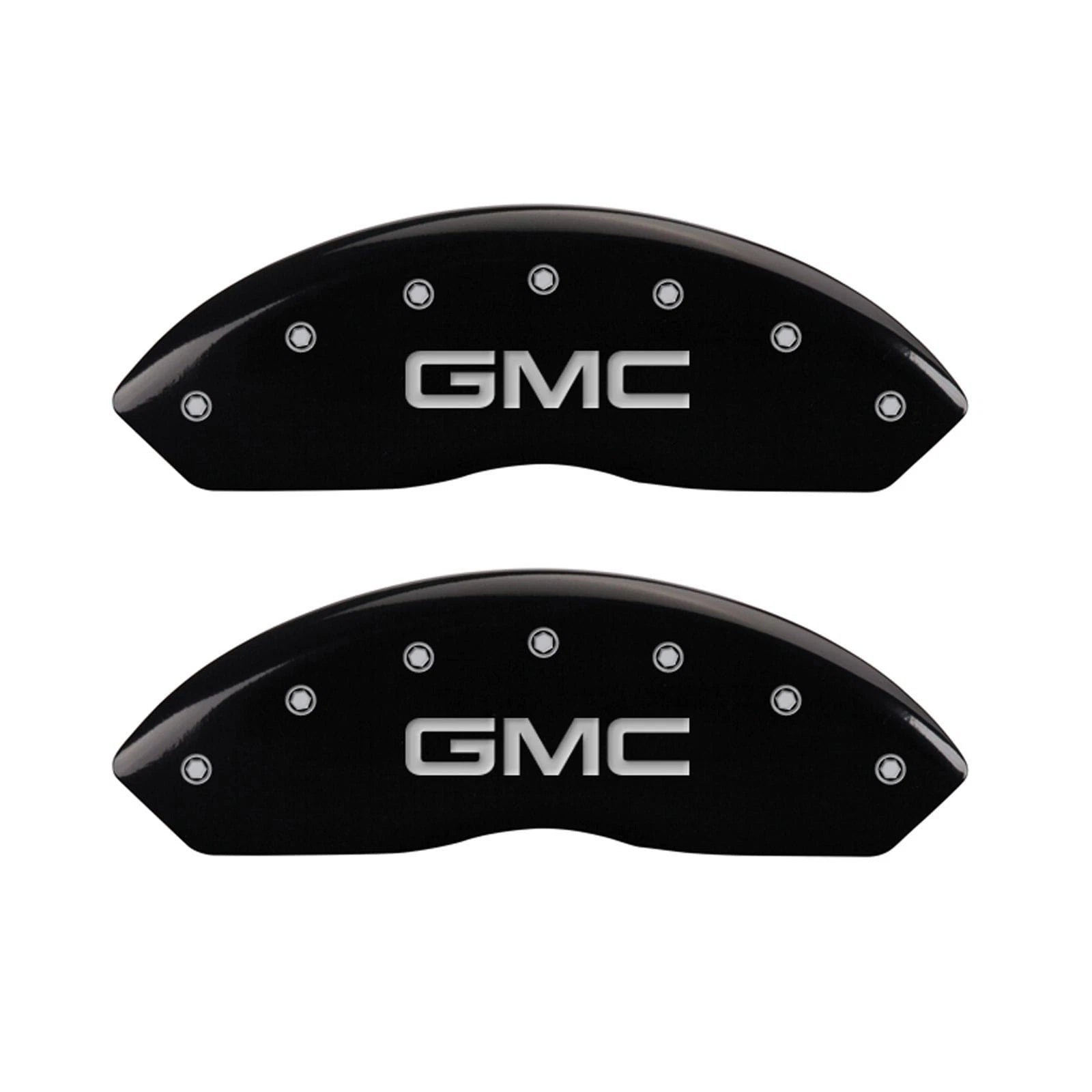 Front Rear Black Caliper Covers for 2015-2020 GMC Canyon by MGP