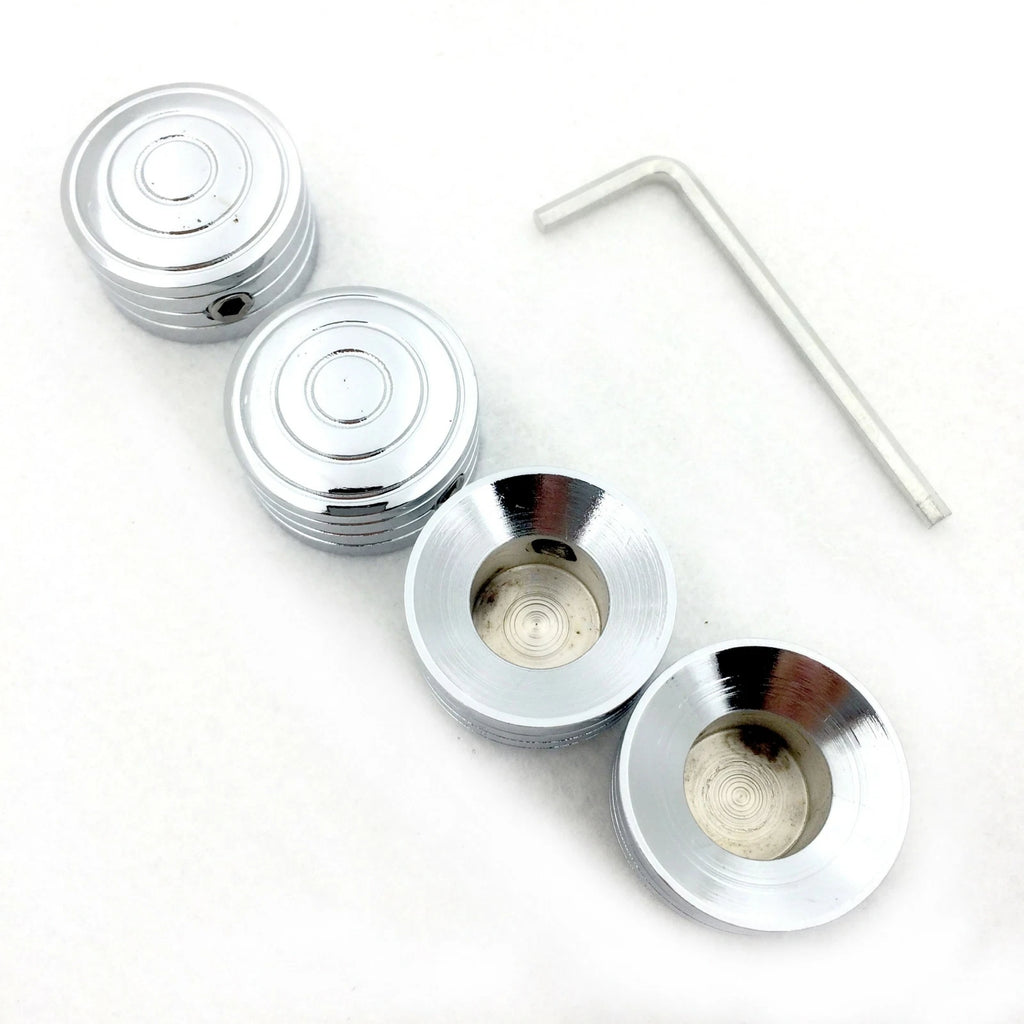Set of 4 Chrome Bolt Toppers Caps for Harley Sportster (1986–Later) XL/XR