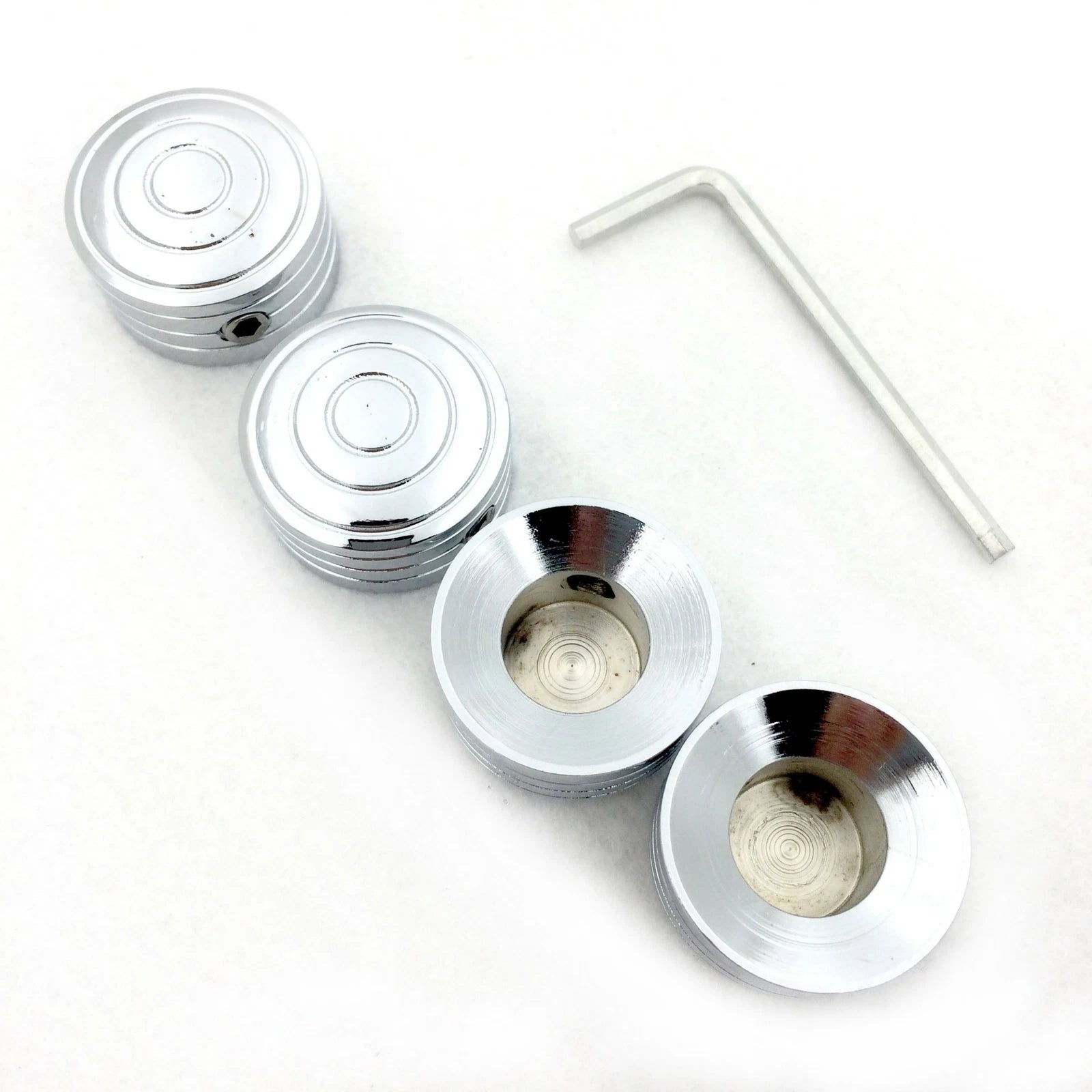 Set of 4 Chrome Bolt Toppers Caps for Harley Sportster (1986–Later) XL/XR
