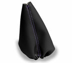 Leather Manual Shift Boot Cover for Volkswagen Cabrio (1996–2002) Purple Stitch