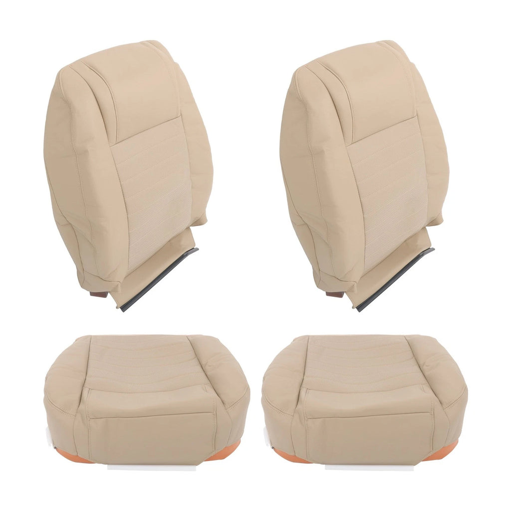 Set of 4 Tan Front Seat Covers for Ford Mustang GT (2005–2009)