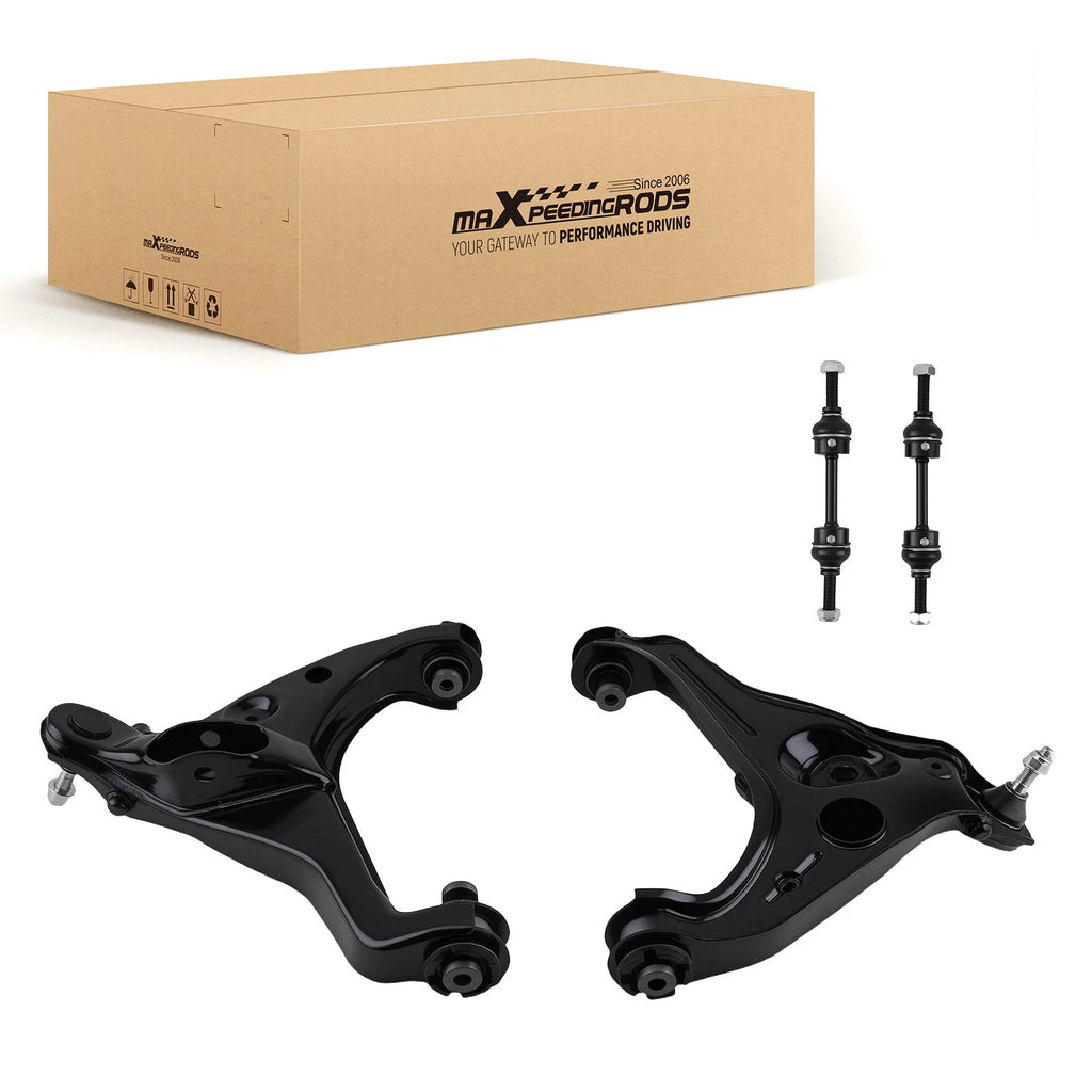 Set of 4 Front Lower Control Arms Sway Bar Links for Ford F-150 (2009–2013)