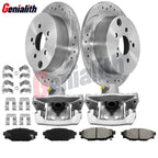 Rear Drilled Brake Rotors & Ceramic Pads for Subaru Crosstrek (2016–2021)
