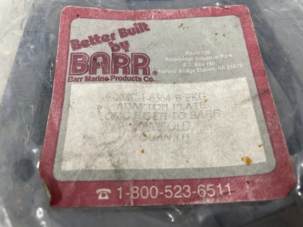 Riser to Barr Manifold Adapter Plate for OMC (OMC-1-6364-B, MC-1-6364-B)