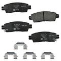 Set of 4 Hella Pagid 355041281 Rear Disc Brake Pads for Cadillac XTS, GMC Acadia, Saab (2013–2019)