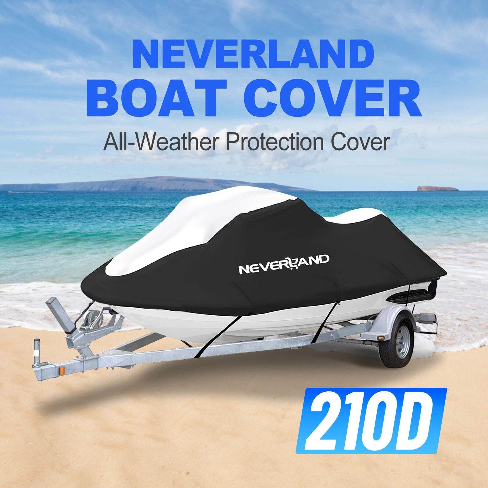 Trailerable Cover for Sea Doo Jet Ski (Waterproof, Black)