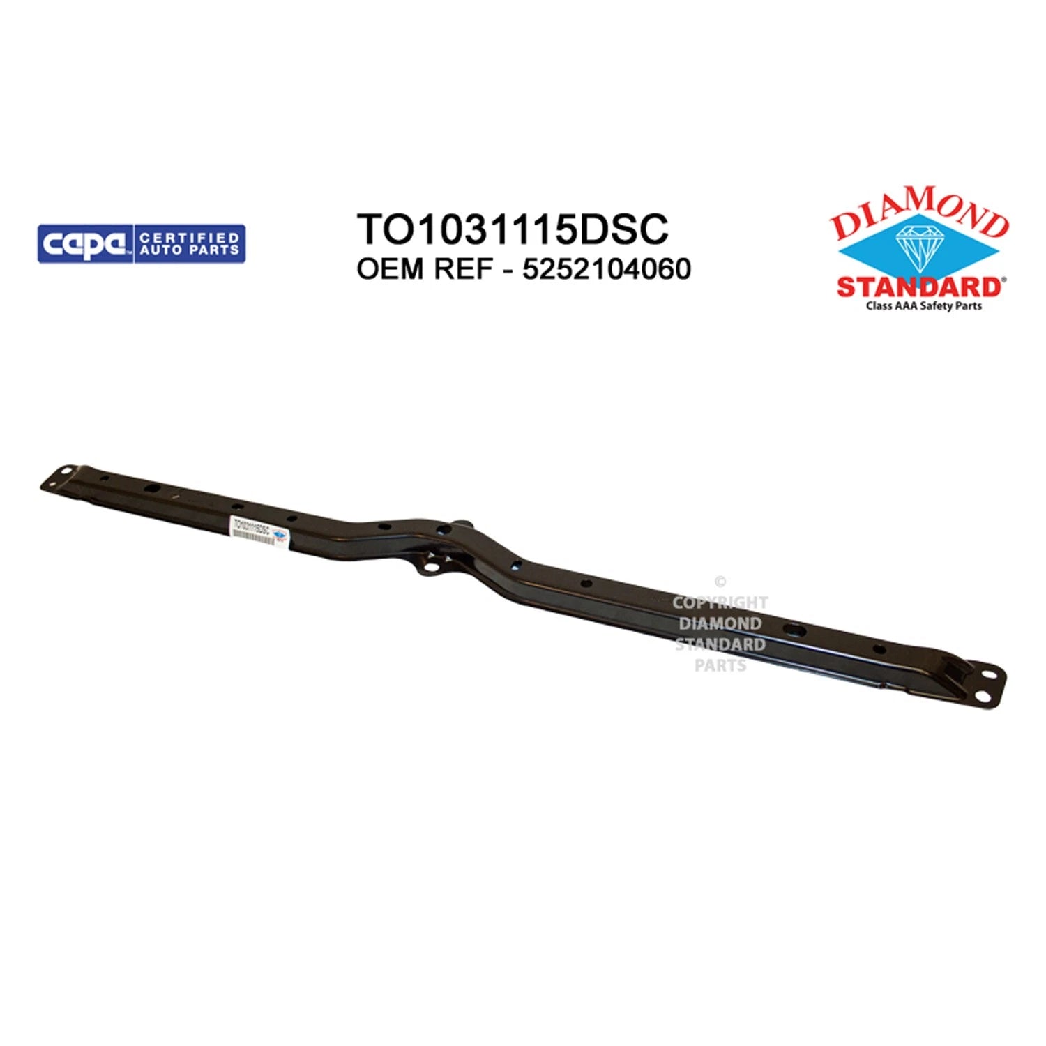 Replacement Steel Front Upper Bumper Cover Retainer (See compatibility Chart)