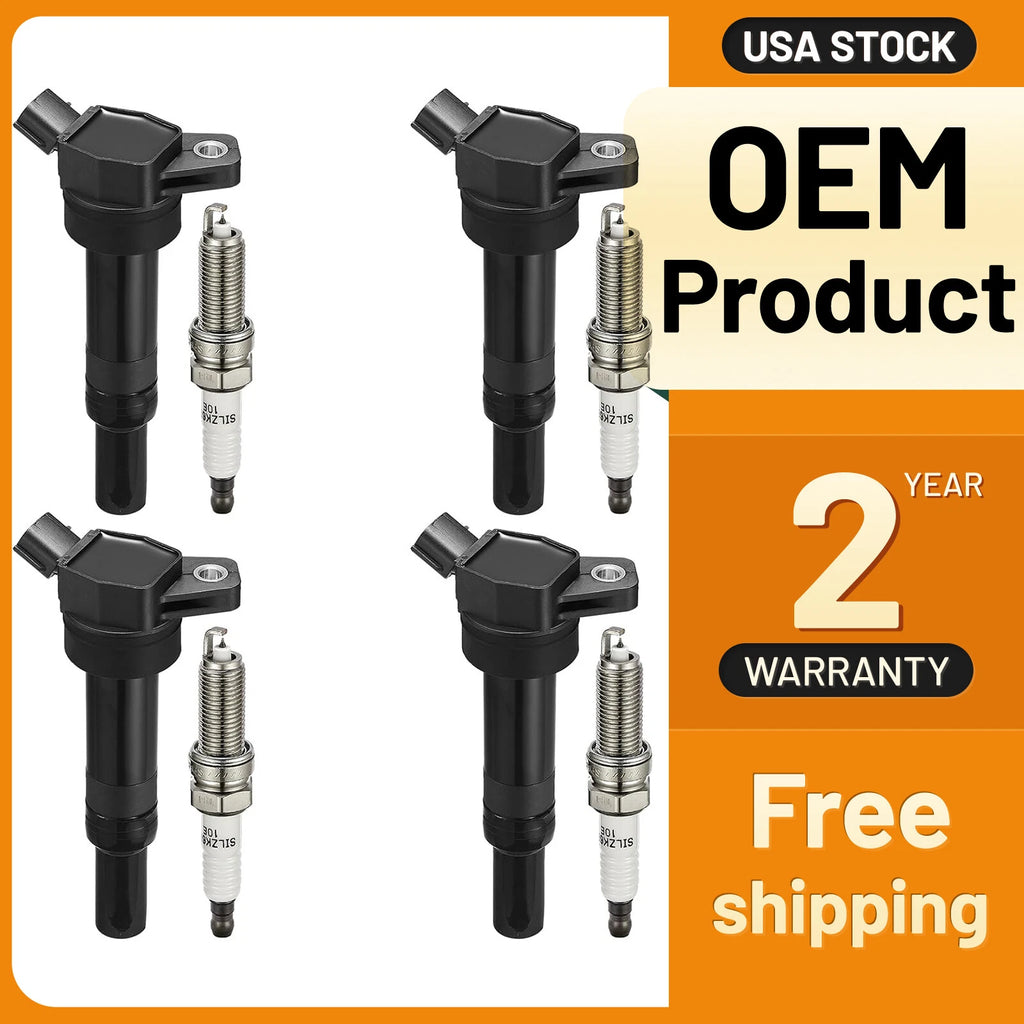 Ignition Coil and Iridium Spark Plug for Kia Forte and Soul (2011–2016)