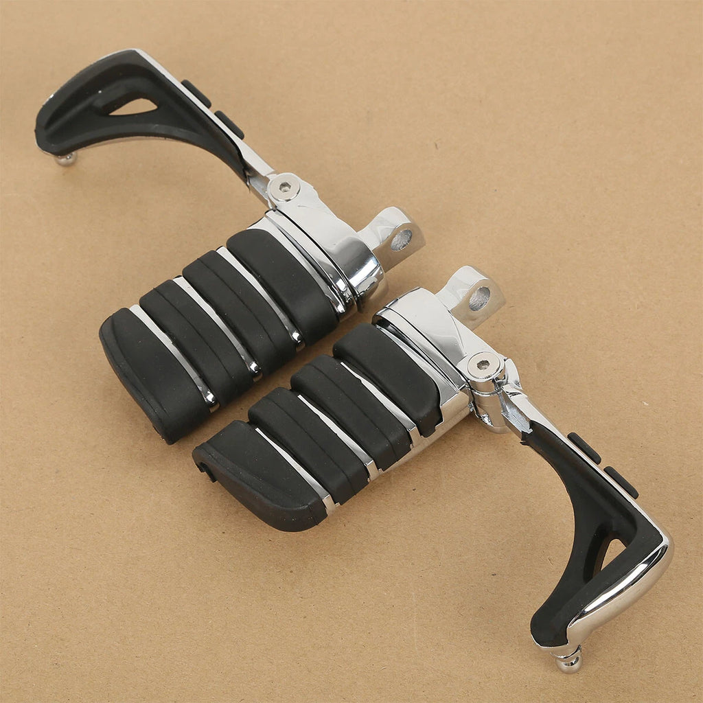 Chrome Male Mount Foot Pegs for Harley Touring Road Glide (2014–2023)